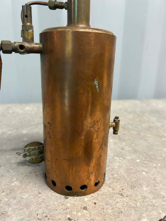 Scratch-Built Vertical Coal-Fired & Tubed Copper Boiler