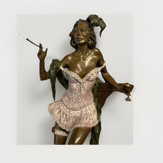 Elie Hazak (North American b. 1945), 'Calico Queen' Bordello Madame, 1987 w/ Certificate