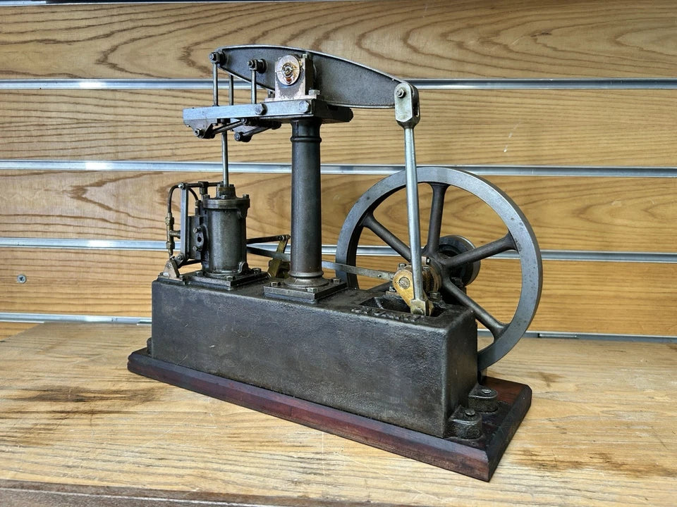 Early Live Steam Stuart Beam Engine Scale Model Engineer Built