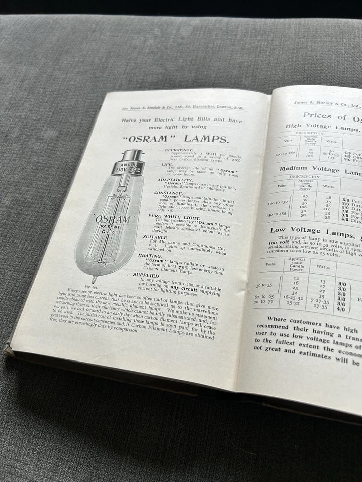 Sinclair Handbook Of Photography Ed. James Sinclair First Edition 1909 Hardback