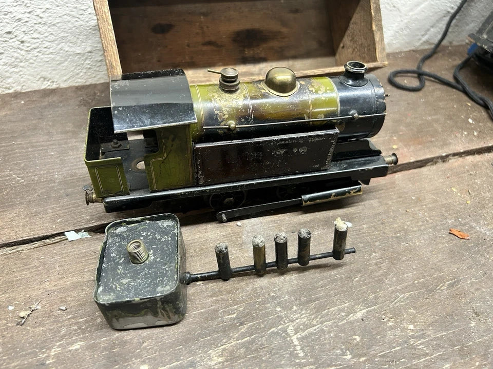 Early Live Steam Bowman Model 300 O Gauge Railway Tank Locomotive Model Boxed