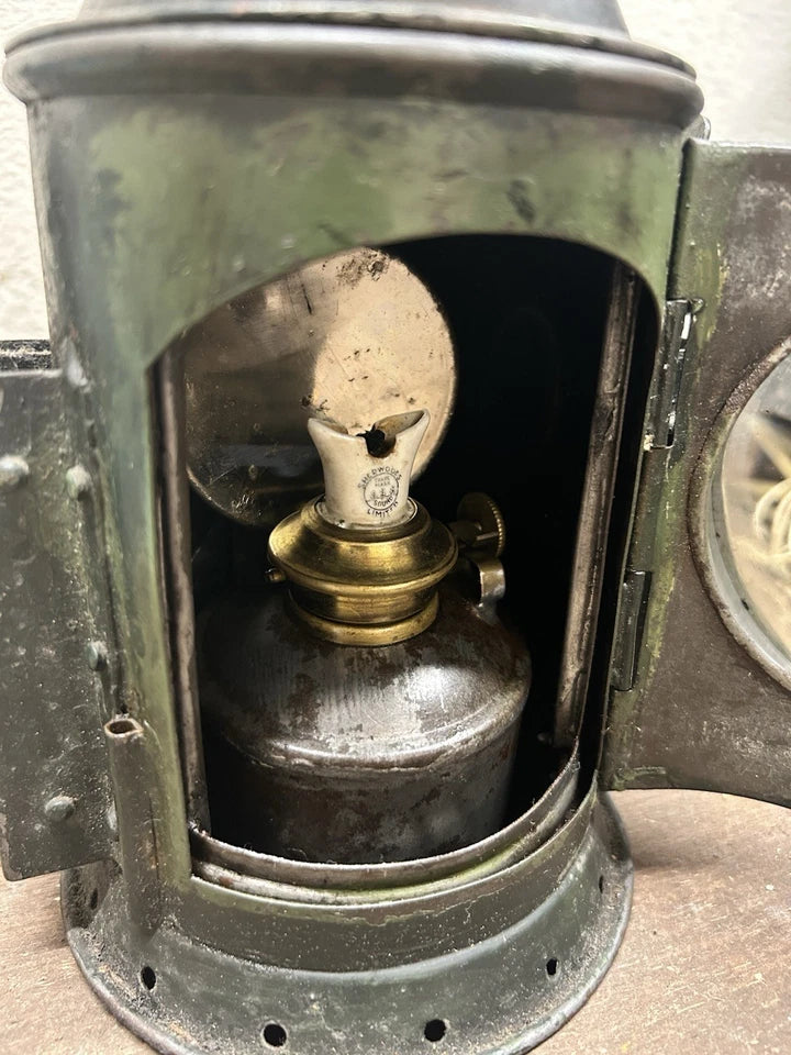 Antique C Eastgate & Sons 1943 Birmingham Signal Train Lamp Rail Lantern Burner