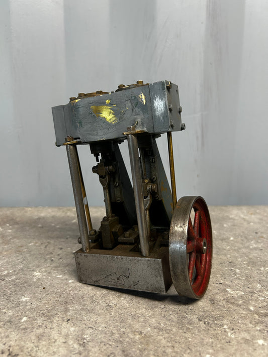 Scratch-Built Vertical Twin Cylinder Engine Model (Part-Built)