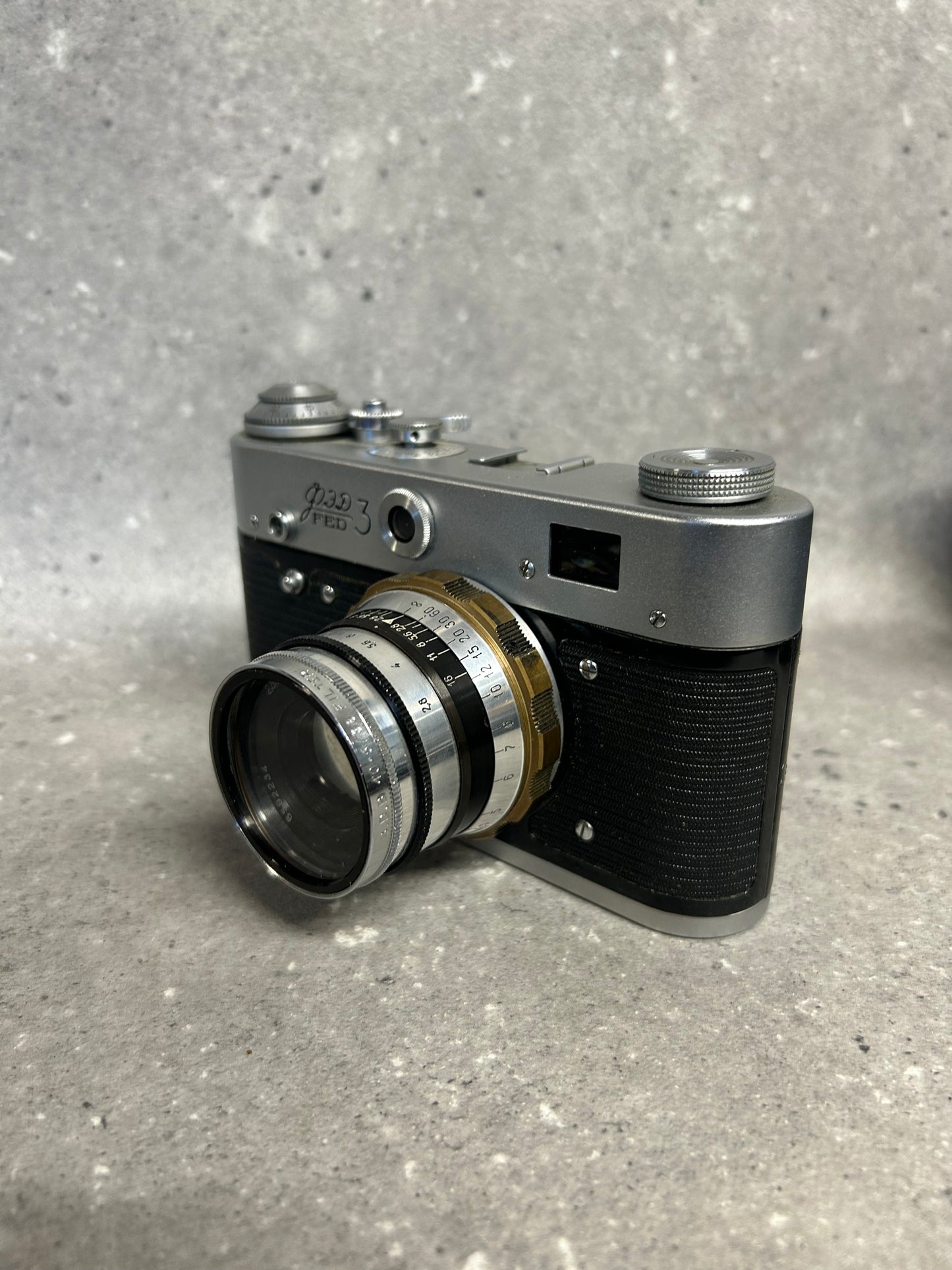 Fed-3 Soviet Rangefinder 55mm Camera ft 3.6 / 60 and BDB 40.5 / 38 Filter