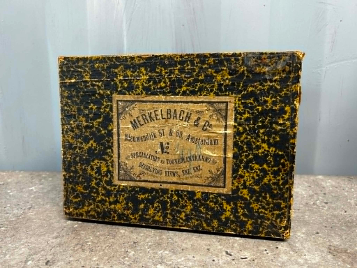Merkelbach & Co. No. 490 Magic Lantern Projector w/ Box & Slides