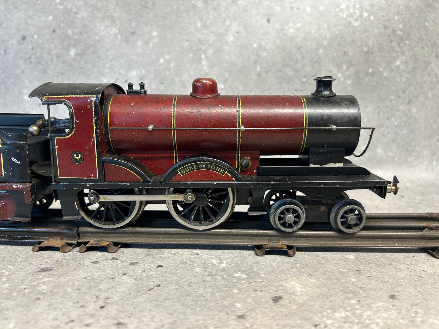 Bing for Bassett Lowke O Gauge Clockwork 4-4-0 No. 1927 “Duke of York” Locomotive Maroon