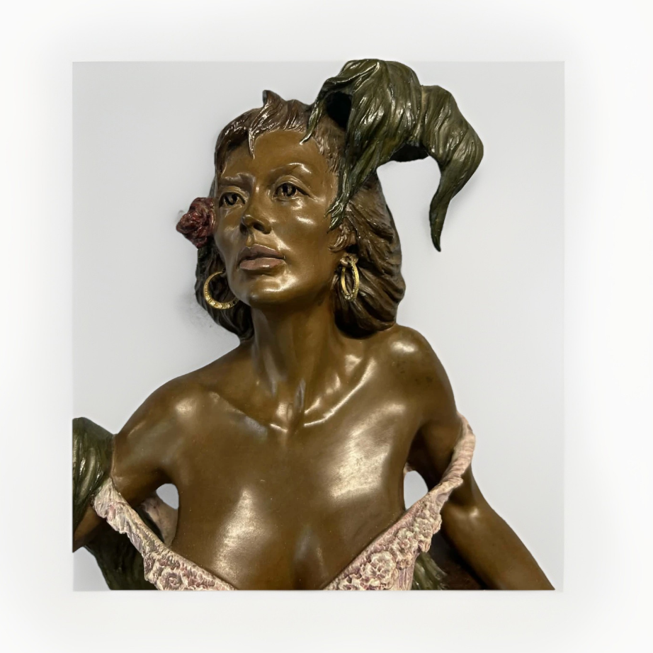 Elie Hazak (North American b. 1945), 'Calico Queen' Bordello Madame, 1987 w/ Certificate