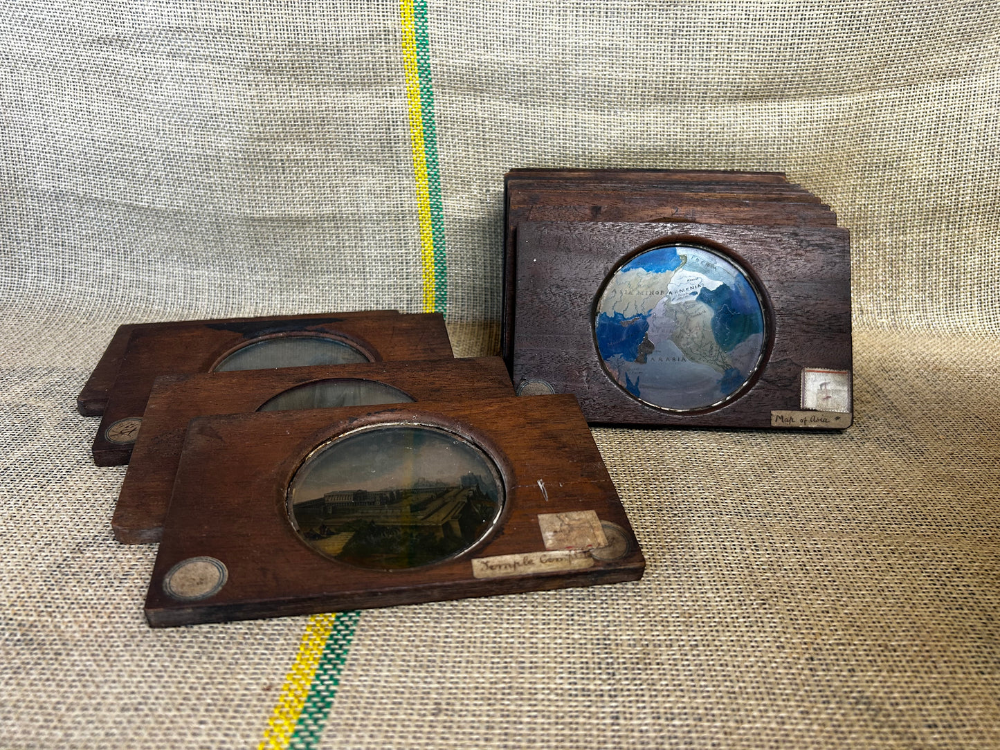 Lot of 14x Antique Newton & Co Magic Lantern Slides (Opticians to the Queen) Bible Views