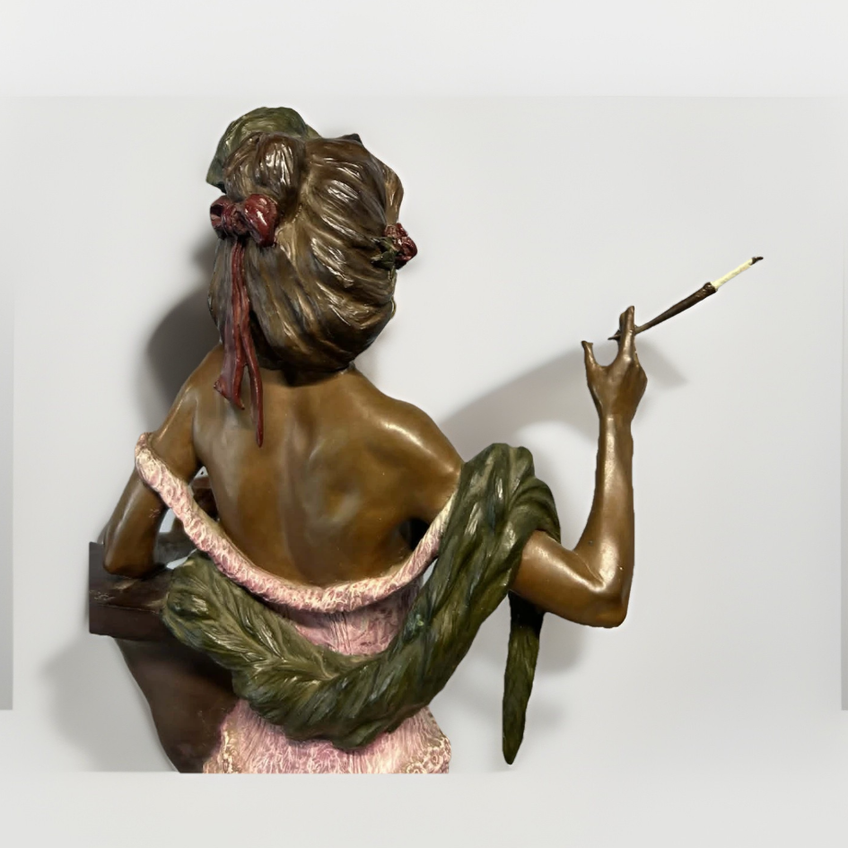 Elie Hazak (North American b. 1945), 'Calico Queen' Bordello Madame, 1987 w/ Certificate