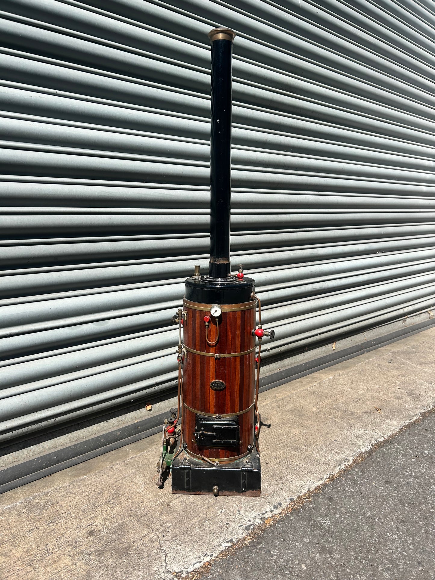 Large Bernard Ross (1970) Model Live Steam Vertical Boiler Wood Clad 27.5kg