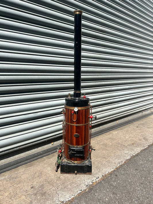 Large Bernard Ross (1970) Model Live Steam Vertical Boiler Wood Clad 27.5kg