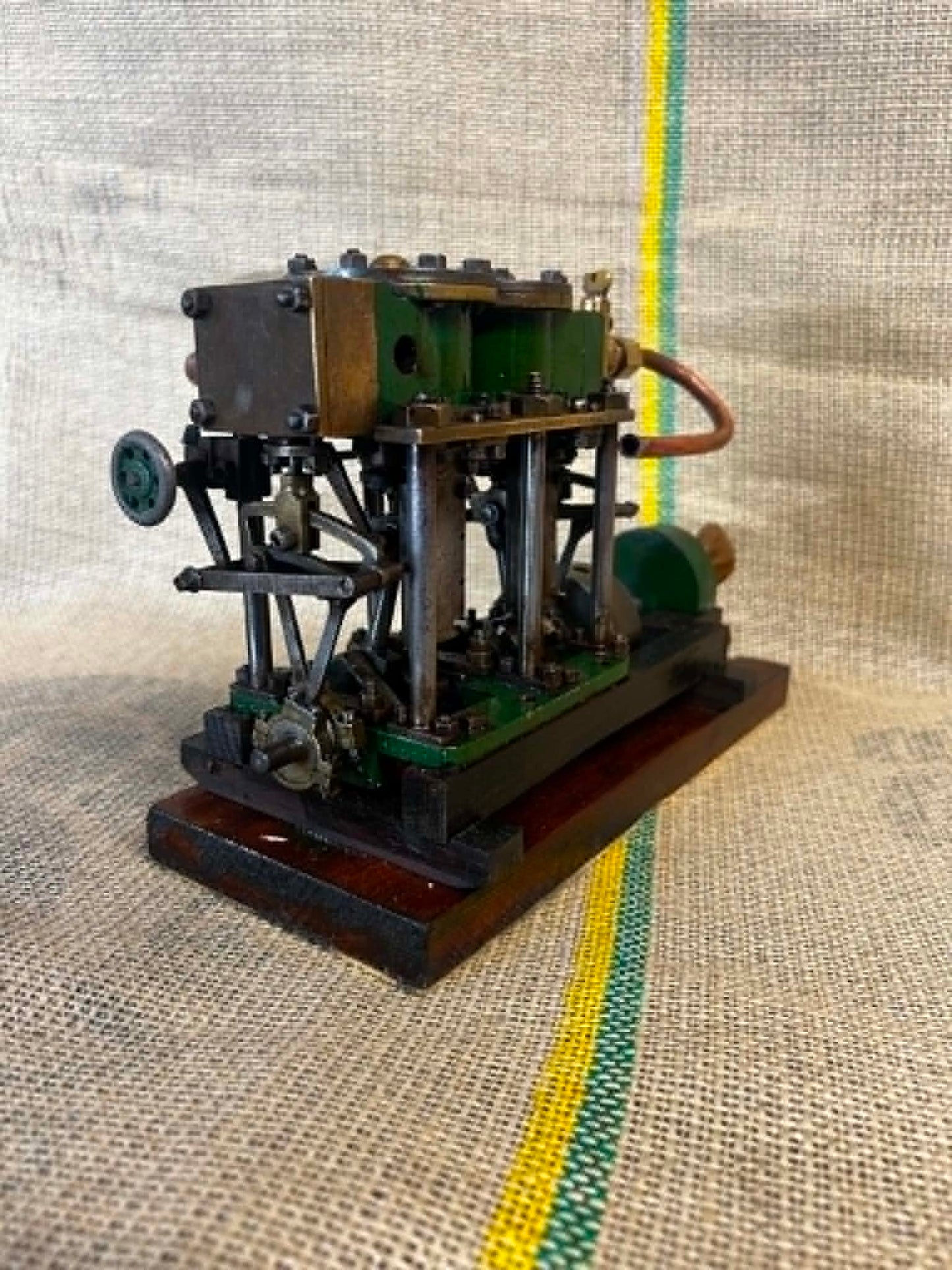 Scratch-Built Twin Vertical Marine Engine Model
