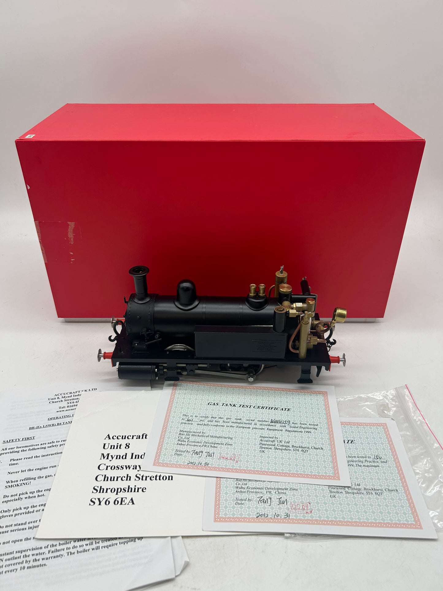 Accucraft BR (Ex LSWR) S32-11 BR 0-4-0T 1:32 B4 Power Unit Locomotive Model