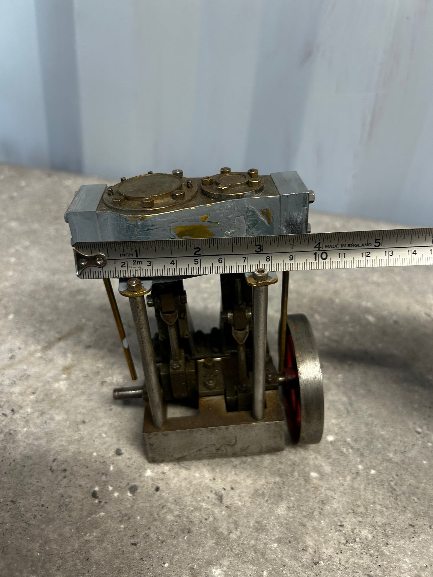 Scratch-Built Vertical Twin Cylinder Engine Model (Part-Built)