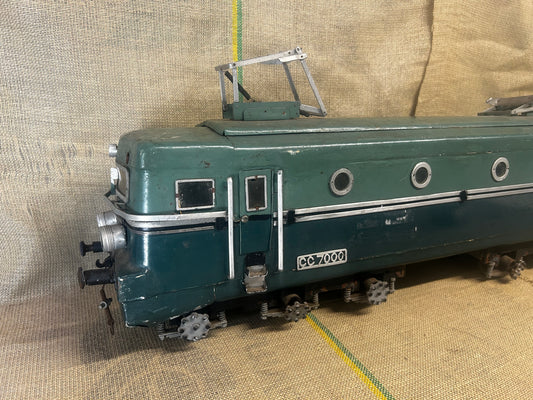 Large Scratch-Built 37” (2 1/2 inch scale) SNCF CC7000 Locomotive