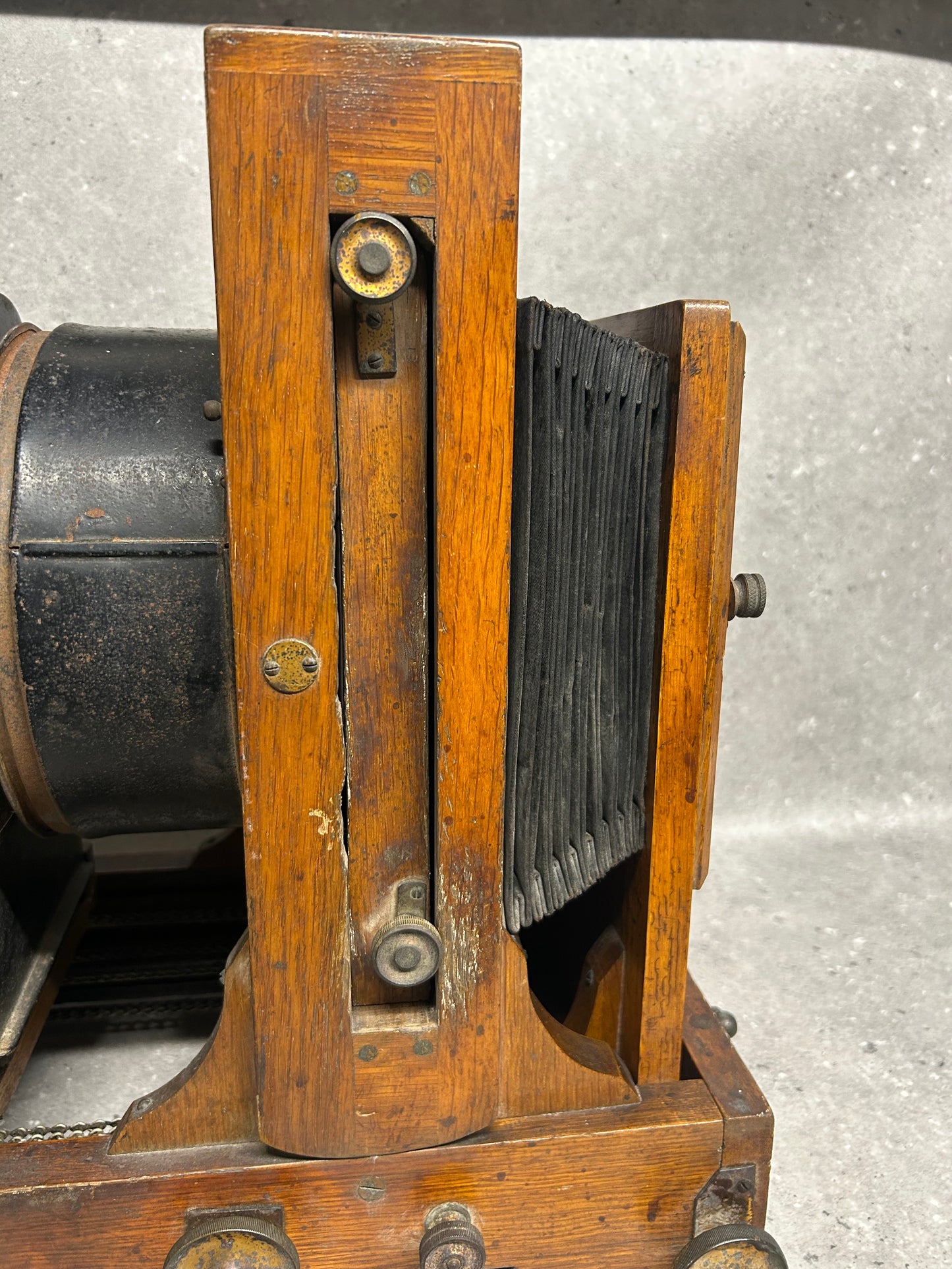 Antique Ernemann Horizontal Enlarger, circa. 1920 (with wooden box)