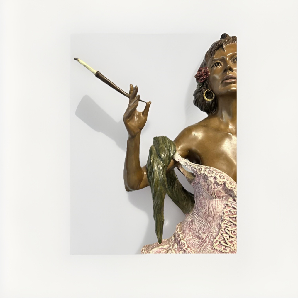 Elie Hazak (North American b. 1945), 'Calico Queen' Bordello Madame, 1987 w/ Certificate