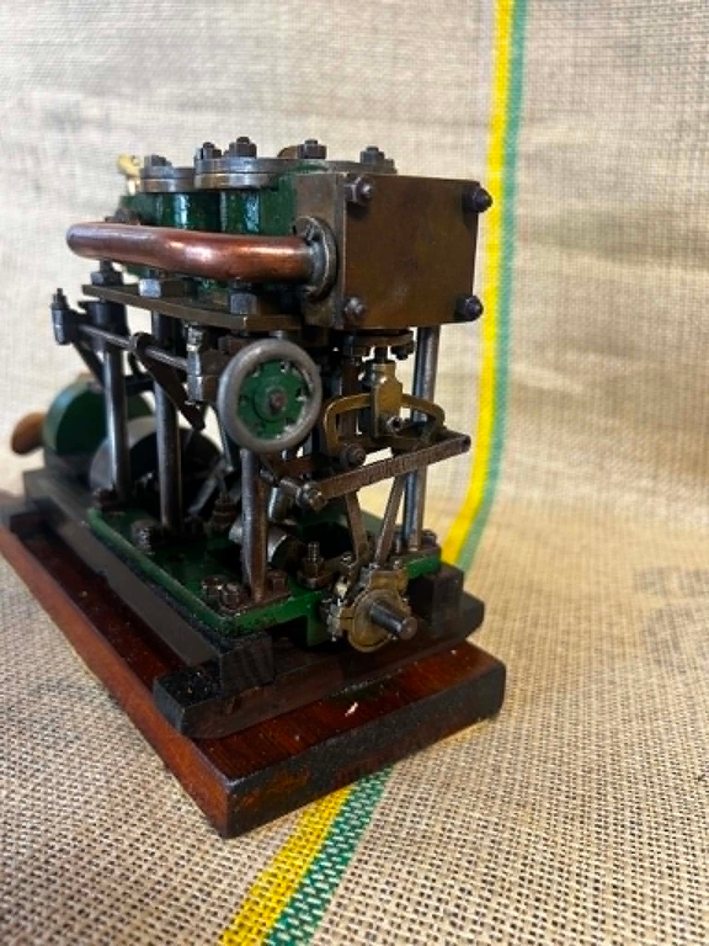 Scratch-Built Twin Vertical Marine Engine Model