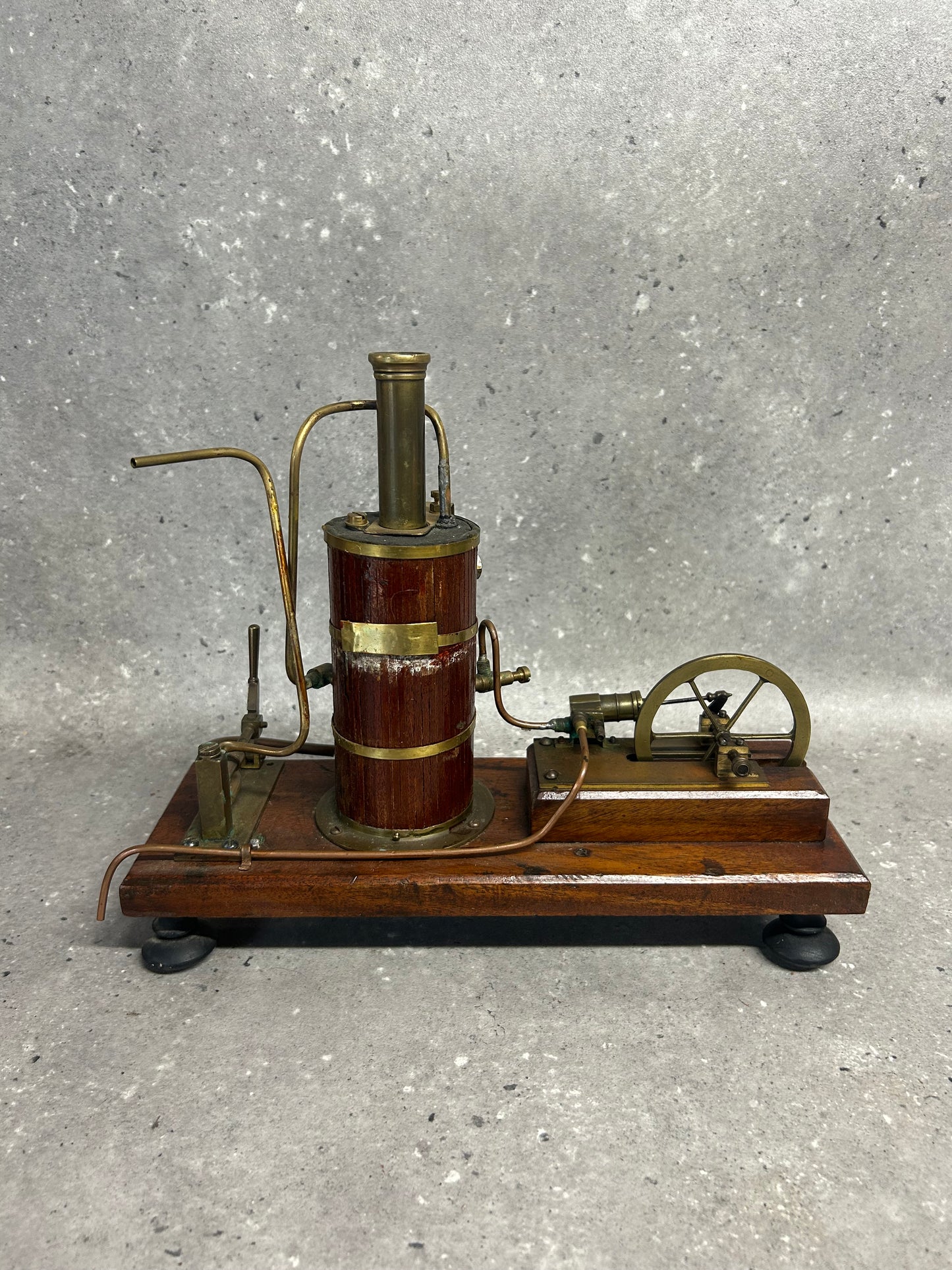 Scratch-Built Miniature Vertical Boiler and Single Cylinder Engine Model