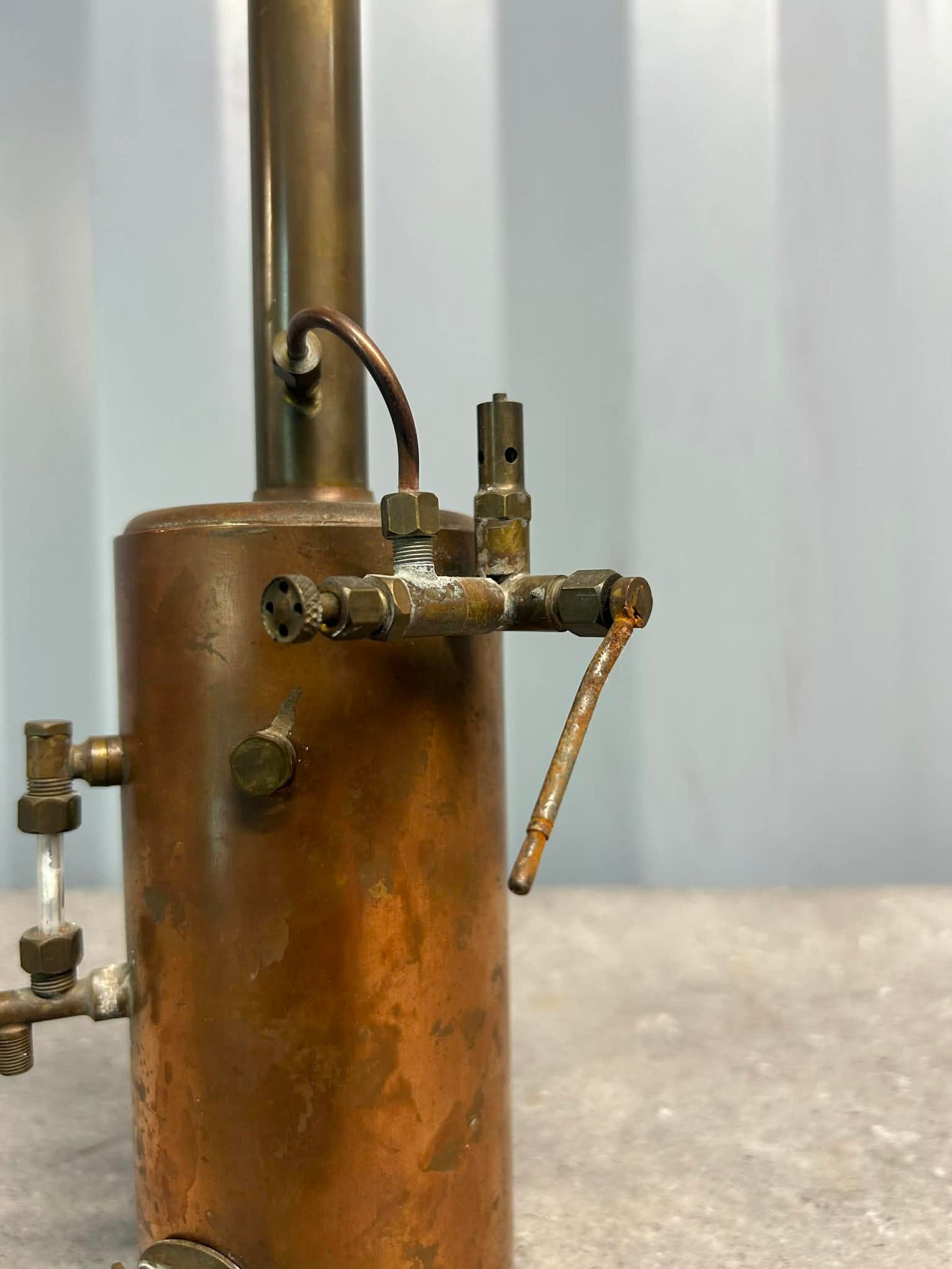 Scratch-Built Vertical Coal-Fired & Tubed Copper Boiler