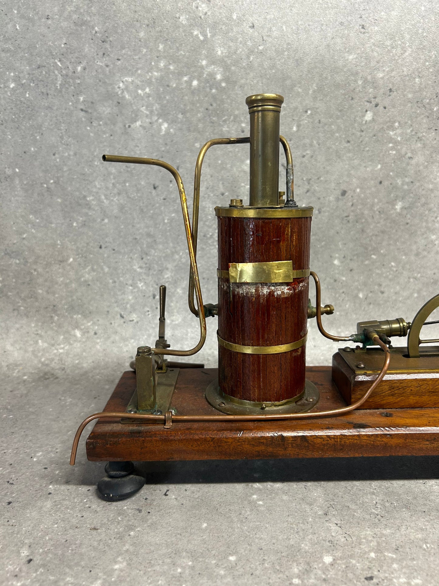 Scratch-Built Miniature Vertical Boiler and Single Cylinder Engine Model