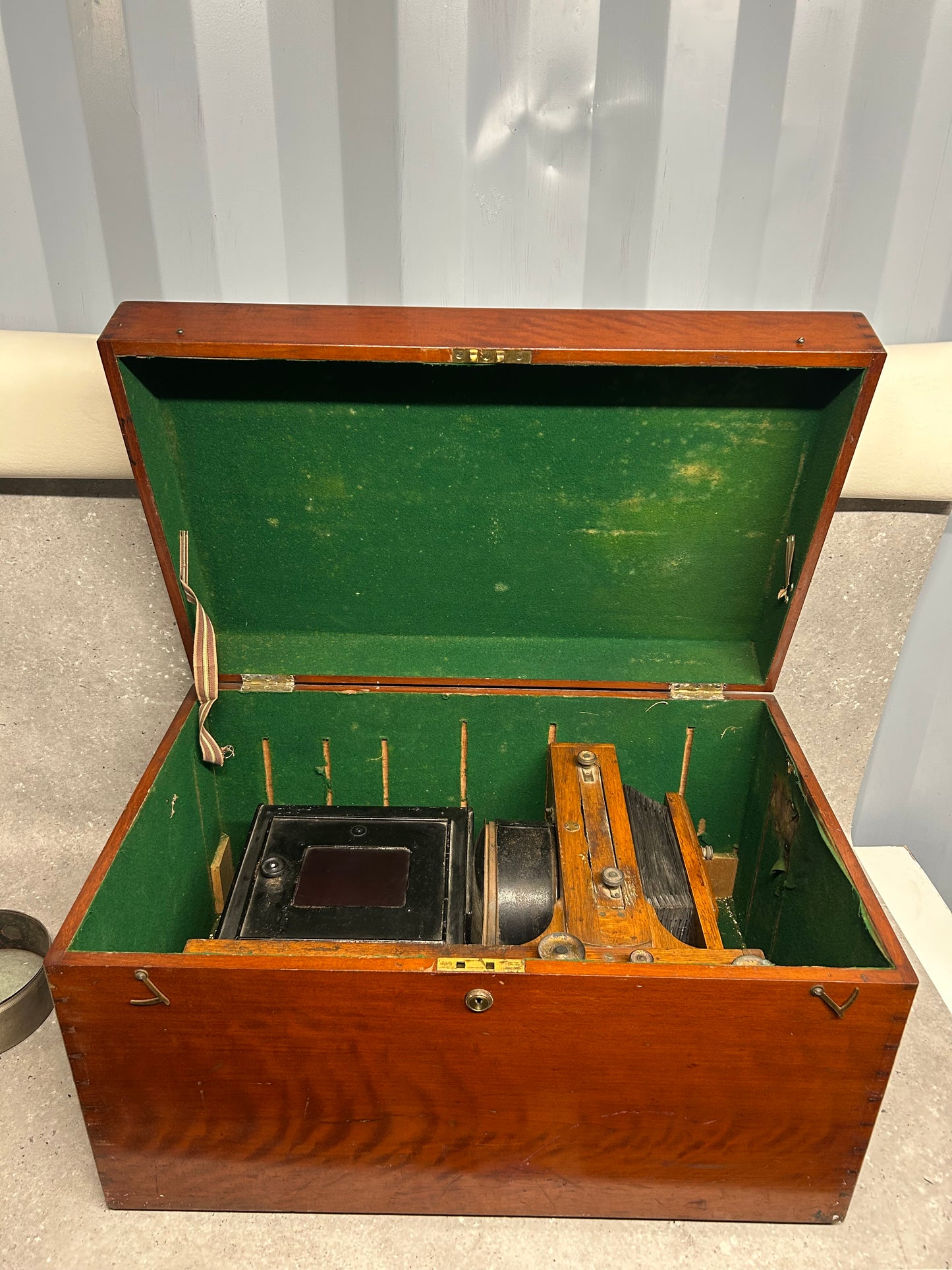 Antique Ernemann Horizontal Enlarger, circa. 1920 (with wooden box)