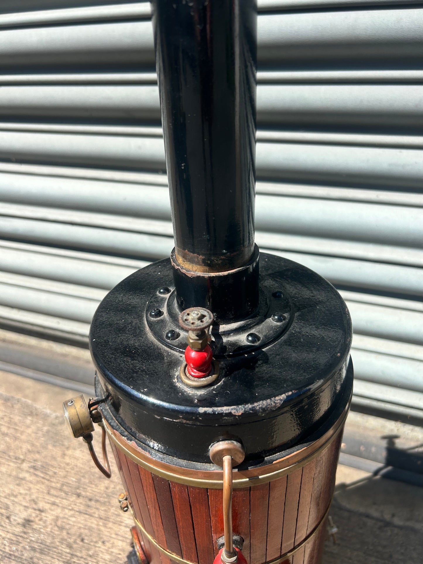 Large Bernard Ross (1970) Model Live Steam Vertical Boiler Wood Clad 27.5kg