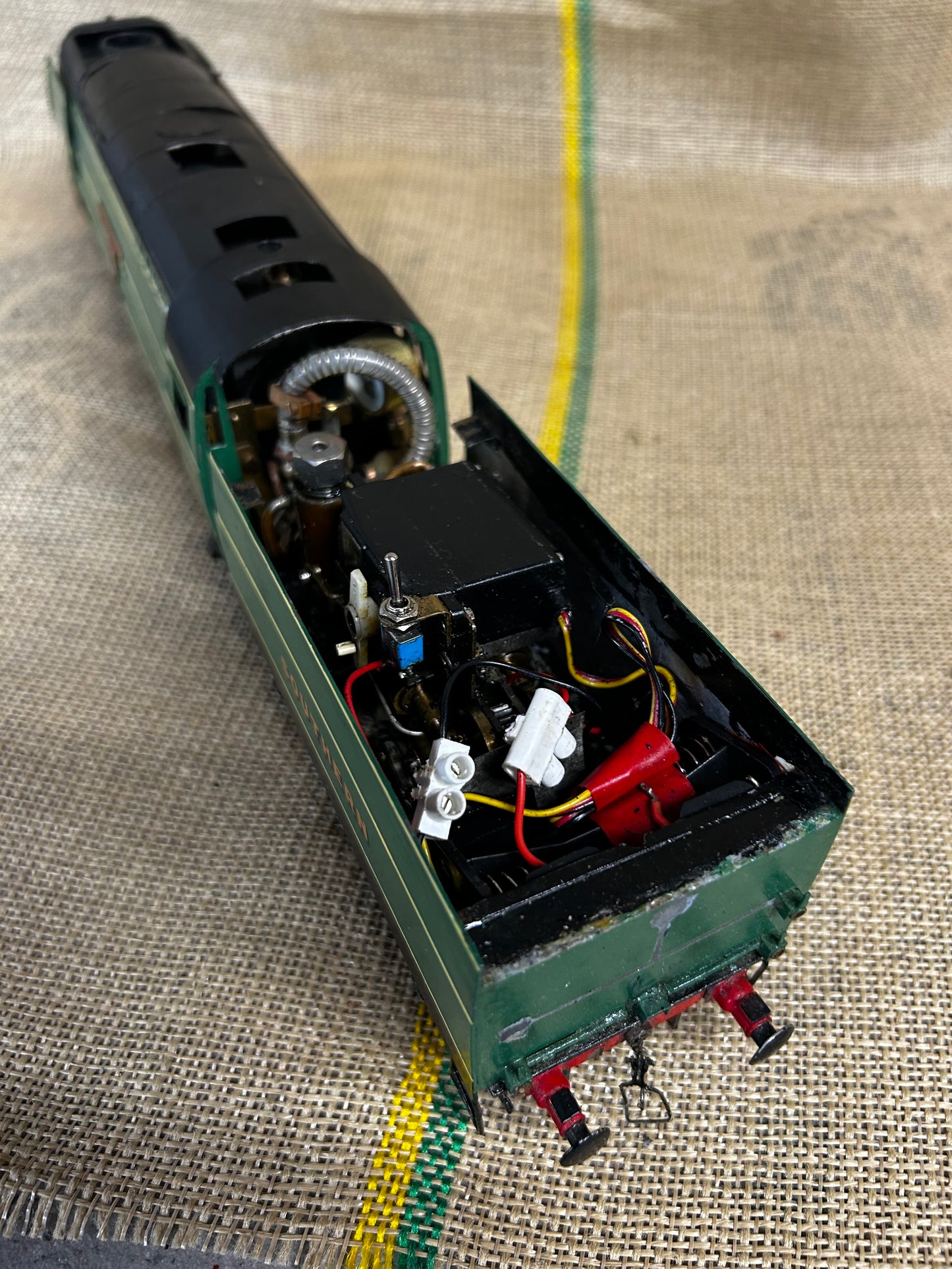 O Gauge Live Steam SR Bulleid Battle of Britain ‘Barnstaple’ 21C105 RC