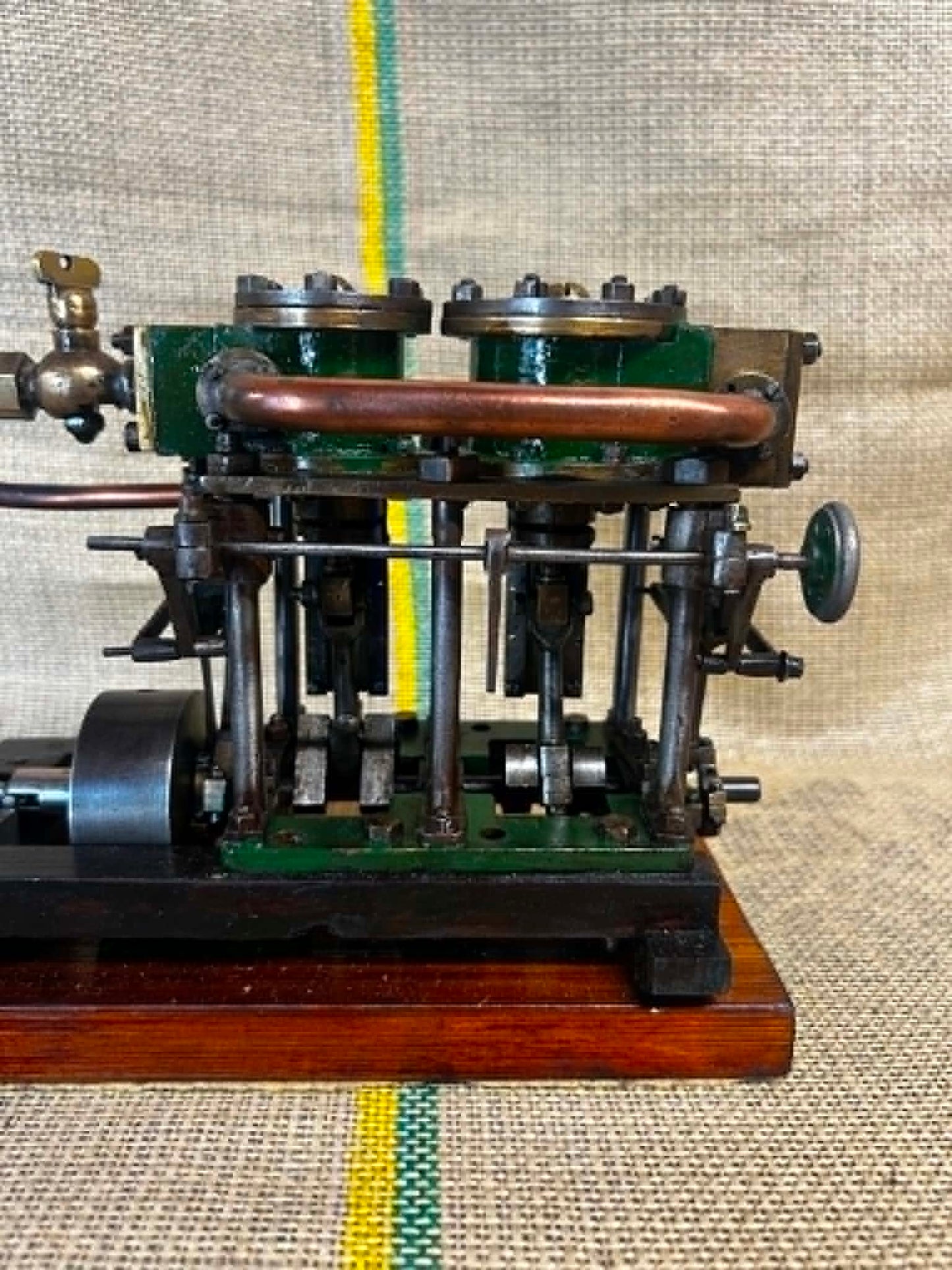 Scratch-Built Twin Vertical Marine Engine Model