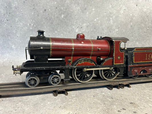 Bing for Bassett Lowke O Gauge Clockwork 4-4-0 No. 1927 “Duke of York” Locomotive Maroon