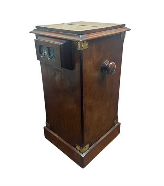 Rare Double-Capacity ‘Sweetheart’ Tabletop Walnut Pedestal Stereo Viewer / Stereoscope