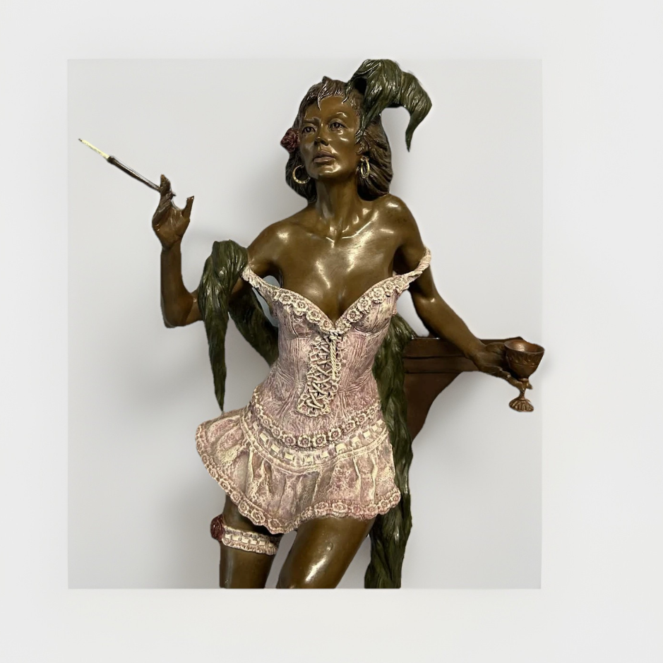 Elie Hazak (North American b. 1945), 'Calico Queen' Bordello Madame, 1987 w/ Certificate
