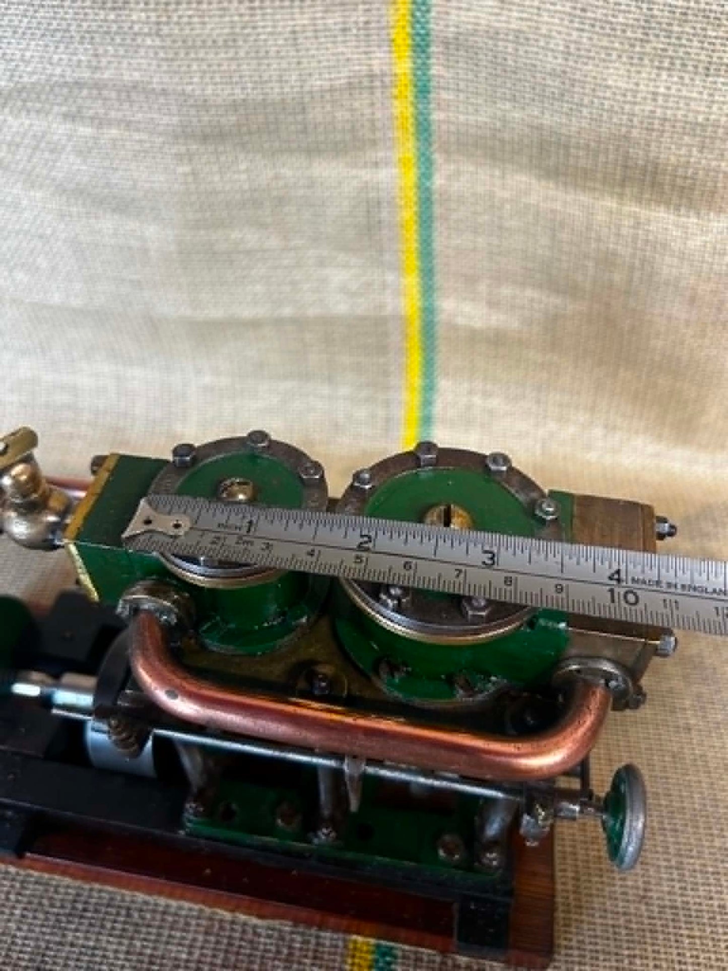 Scratch-Built Twin Vertical Marine Engine Model