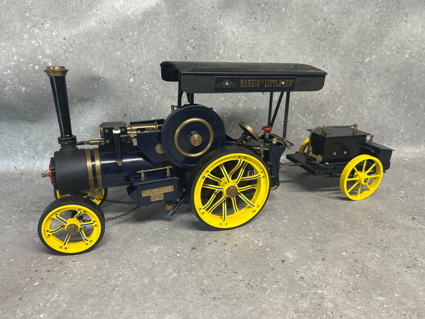 Markie (Fareham) 1:10 “Sapper” Road Locomotive Model with Water Cart