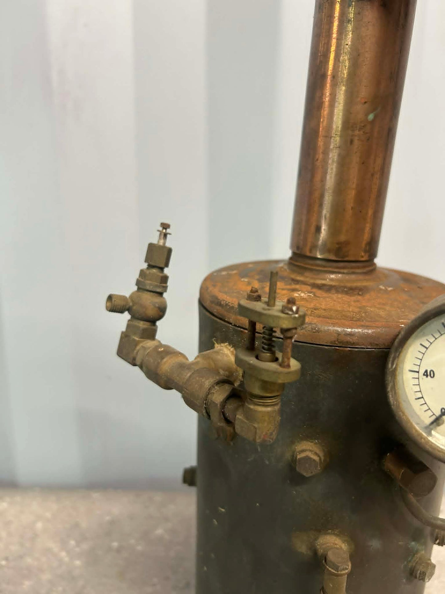 Scratch-Built Vertical Tubed Model Boiler w/ Fittings