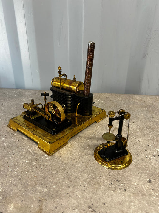 Wilesco D106 (Gold) Stationary Engine w/ Drill