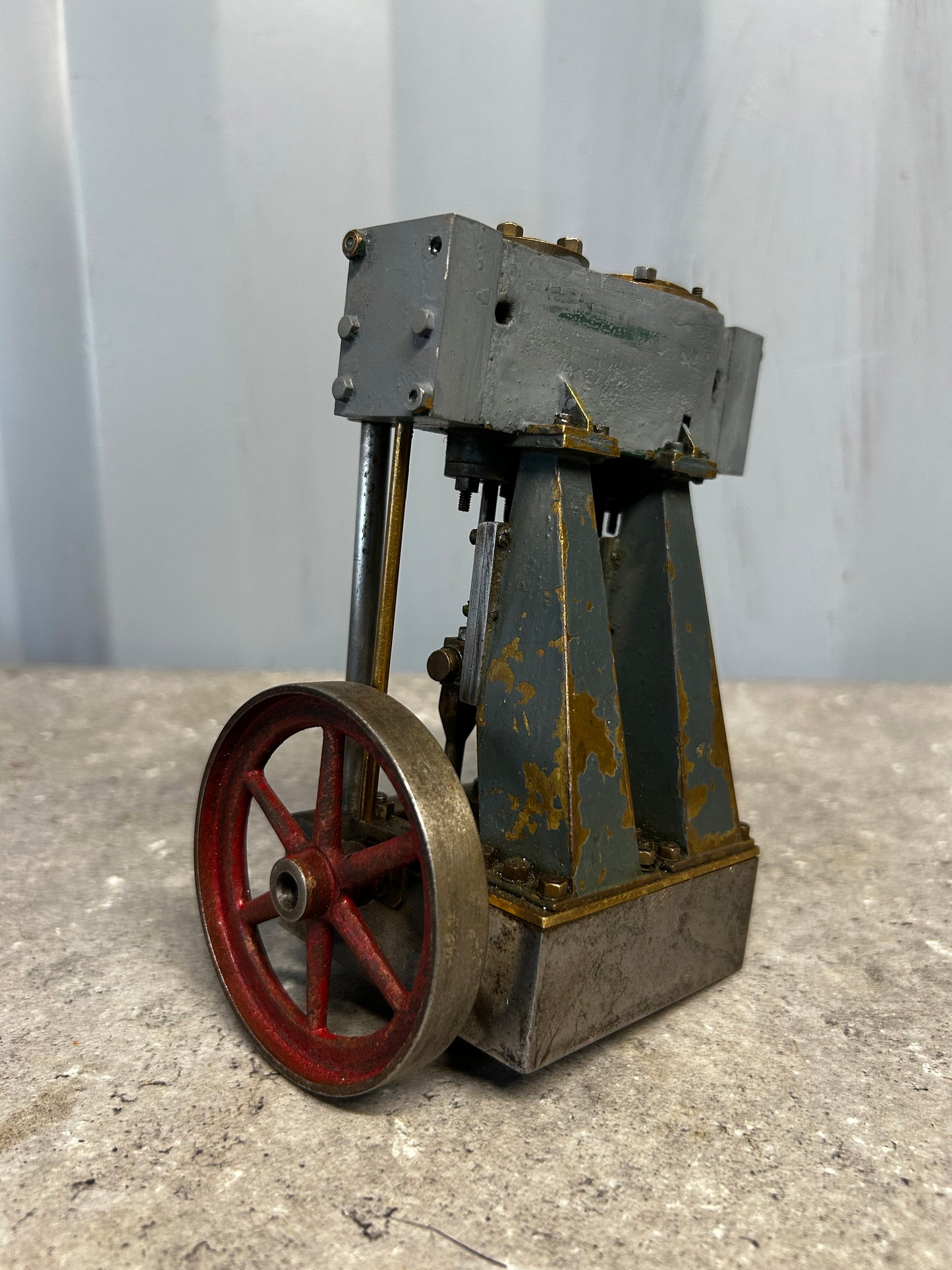 Scratch-Built Vertical Twin Cylinder Engine Model (Part-Built)