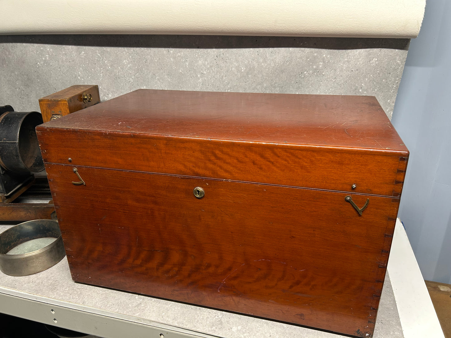 Antique Ernemann Horizontal Enlarger, circa. 1920 (with wooden box)