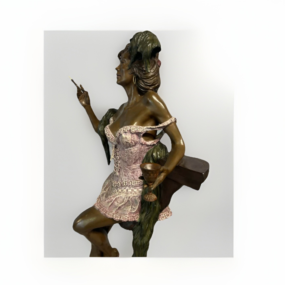 Elie Hazak (North American b. 1945), 'Calico Queen' Bordello Madame, 1987 w/ Certificate