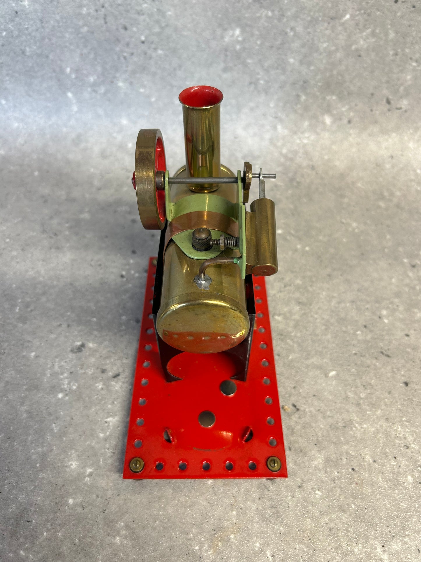 Early Mamod Minor (MM2) Brass Flywheel/ Flat-Base Stationary Engine