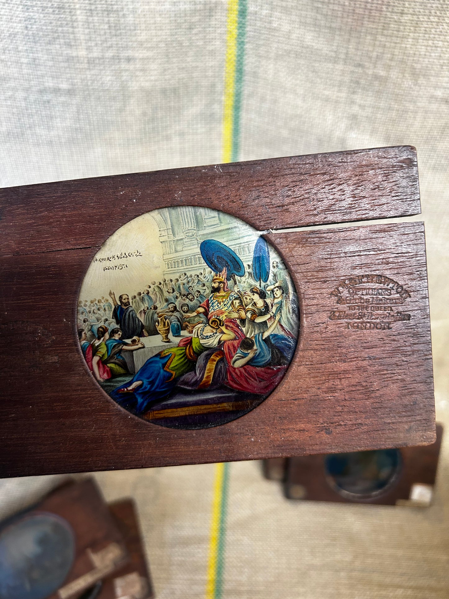 Lot of 14x Antique Newton & Co Magic Lantern Slides (Opticians to the Queen) Bible Views