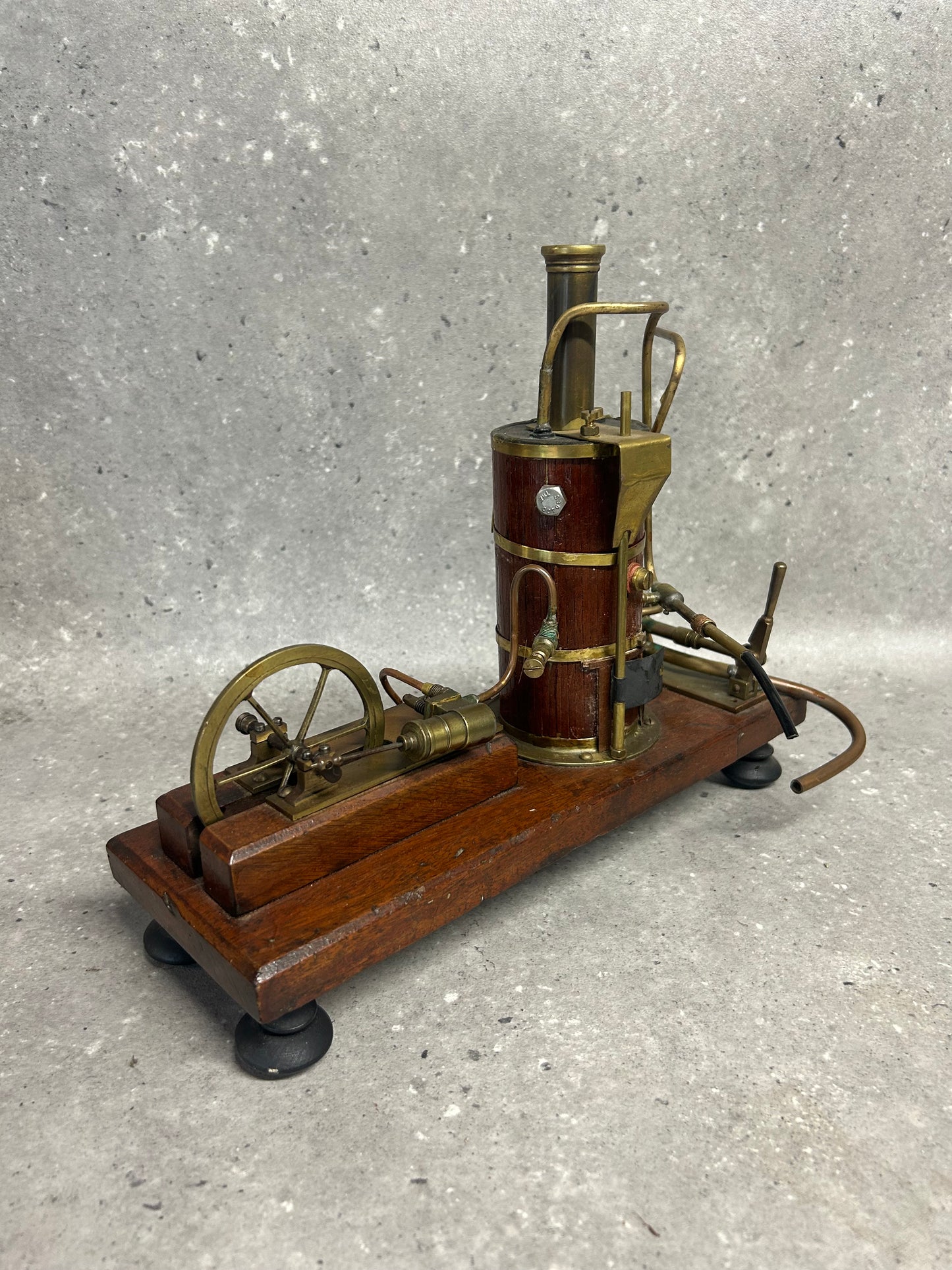Scratch-Built Miniature Vertical Boiler and Single Cylinder Engine Model