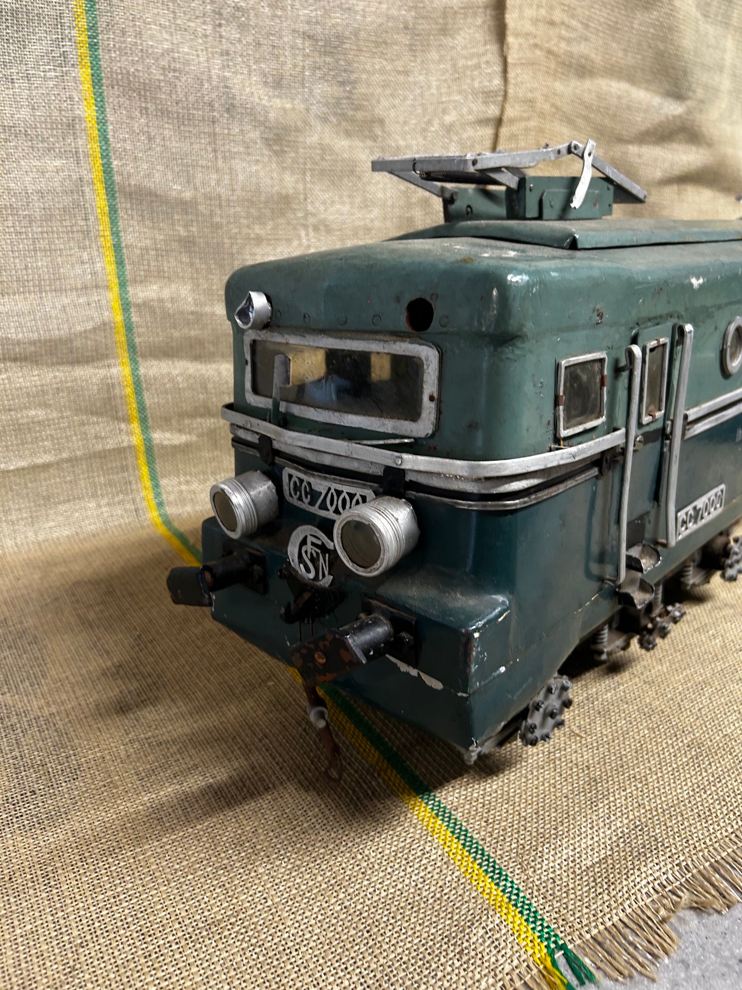Large Scratch-Built 37” (2 1/2 inch scale) SNCF CC7000 Locomotive