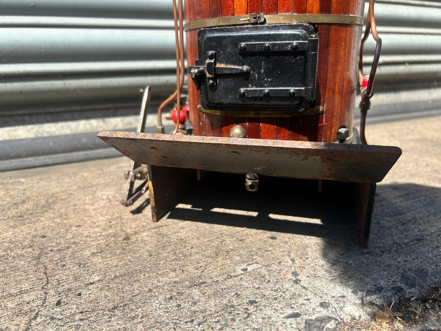 Large Bernard Ross (1970) Model Live Steam Vertical Boiler Wood Clad 27.5kg