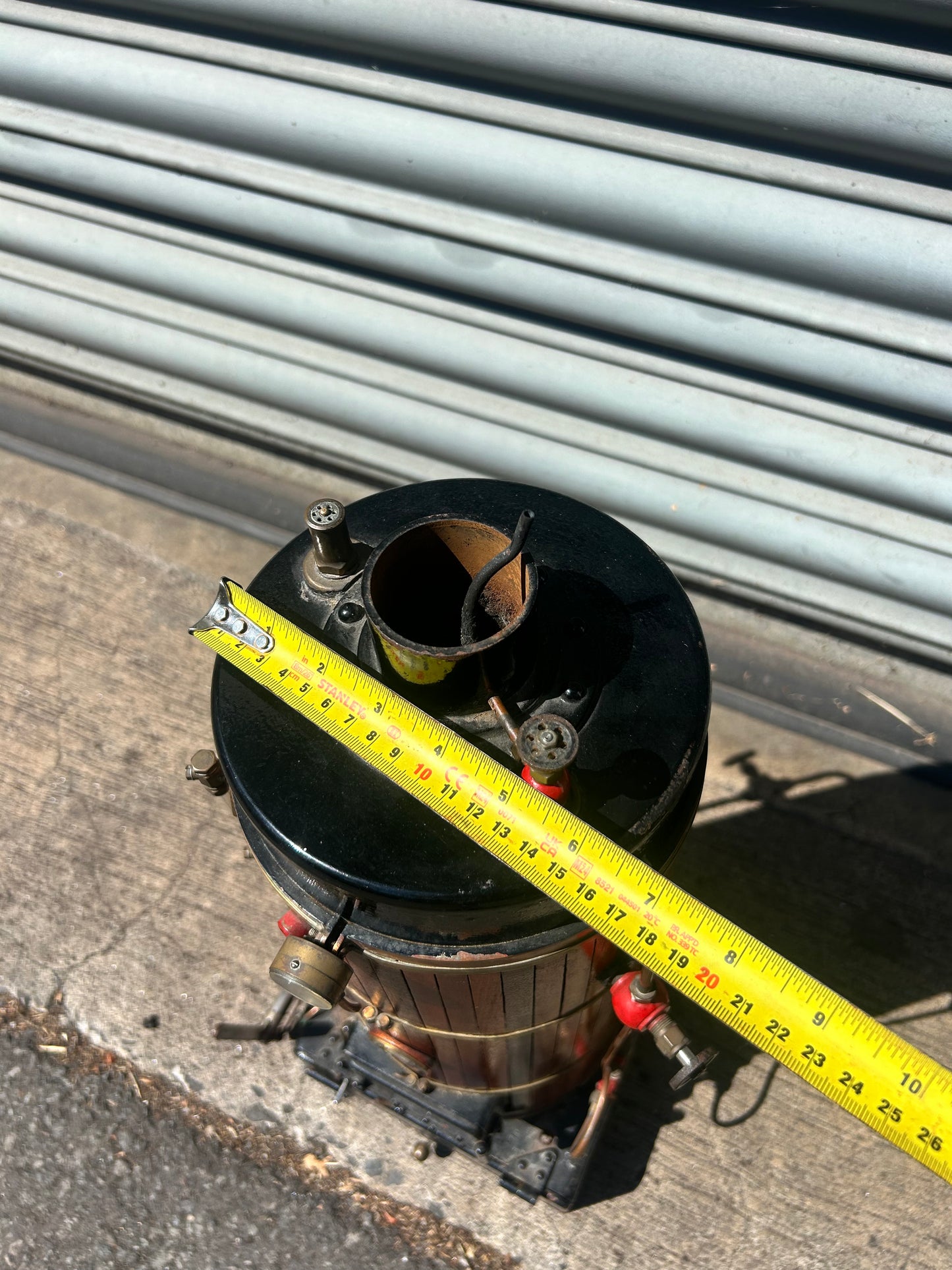 Large Bernard Ross (1970) Model Live Steam Vertical Boiler Wood Clad 27.5kg