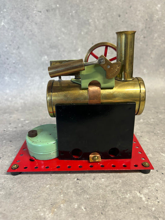 Early Mamod Minor (MM2) Brass Flywheel/ Flat-Base Stationary Engine