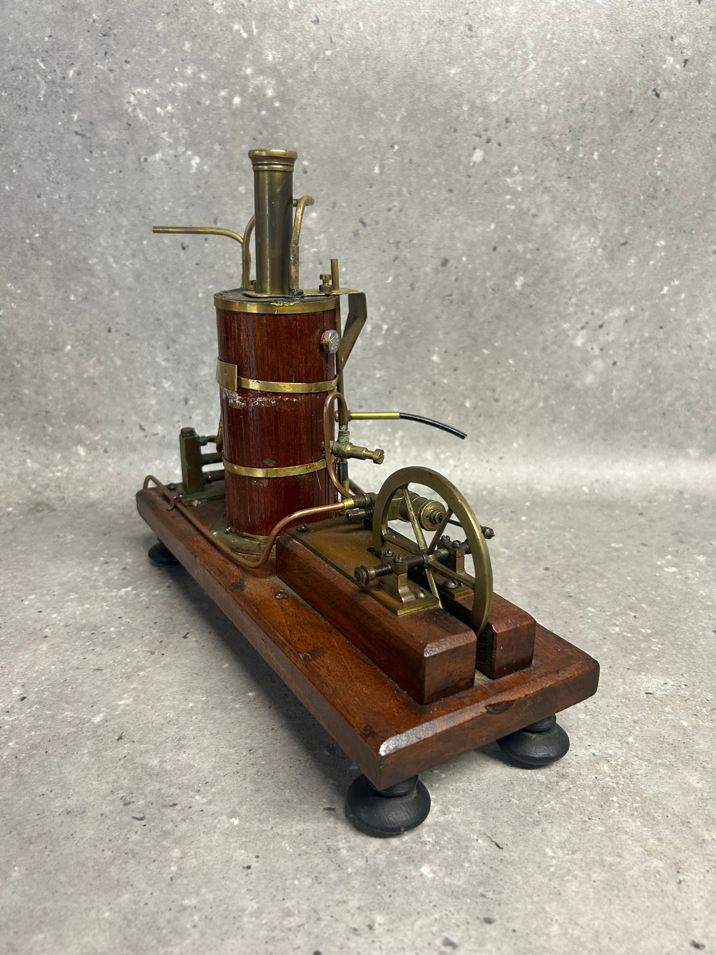Scratch-Built Miniature Vertical Boiler and Single Cylinder Engine Model