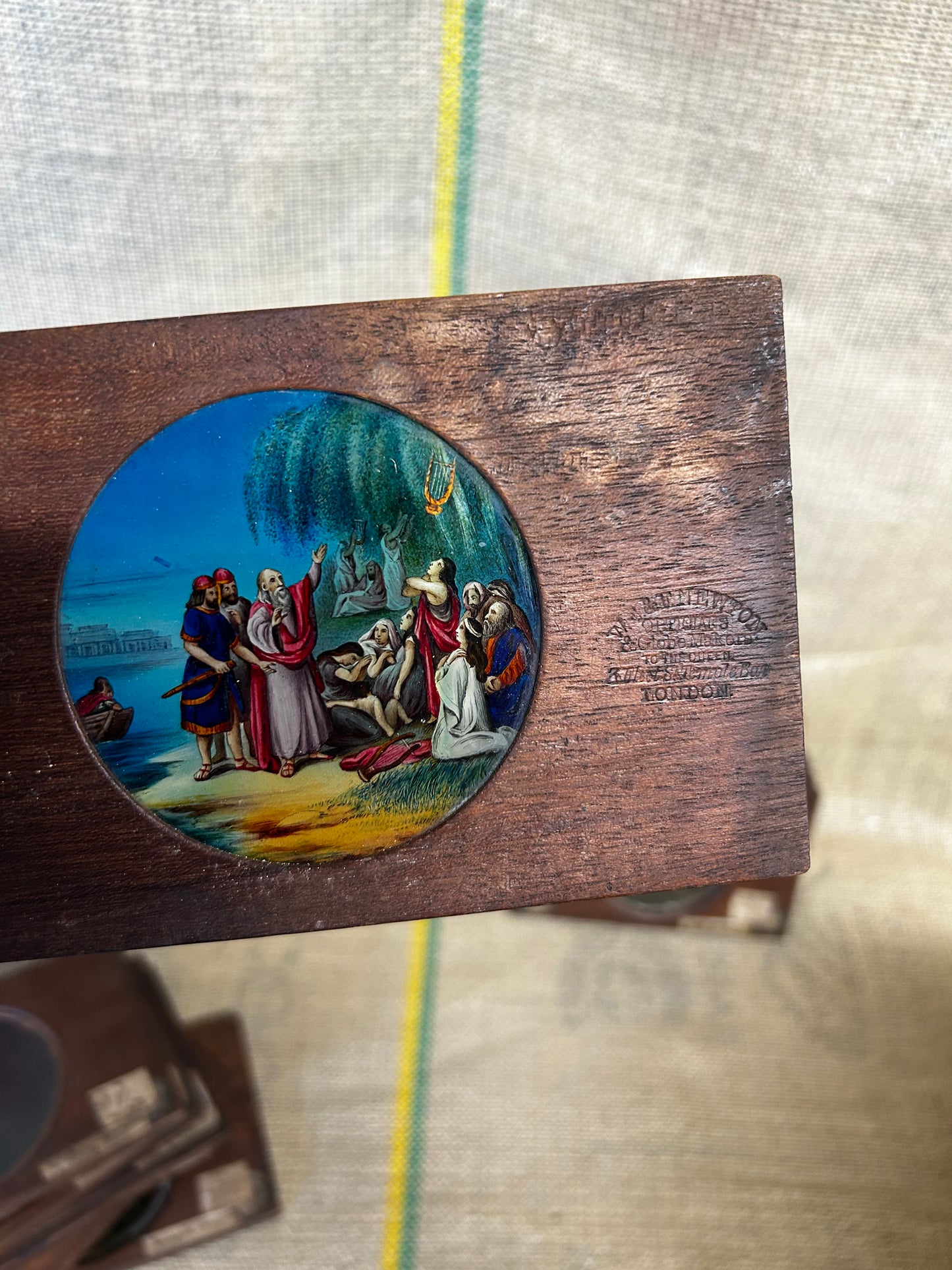 Lot of 14x Antique Newton & Co Magic Lantern Slides (Opticians to the Queen) Bible Views