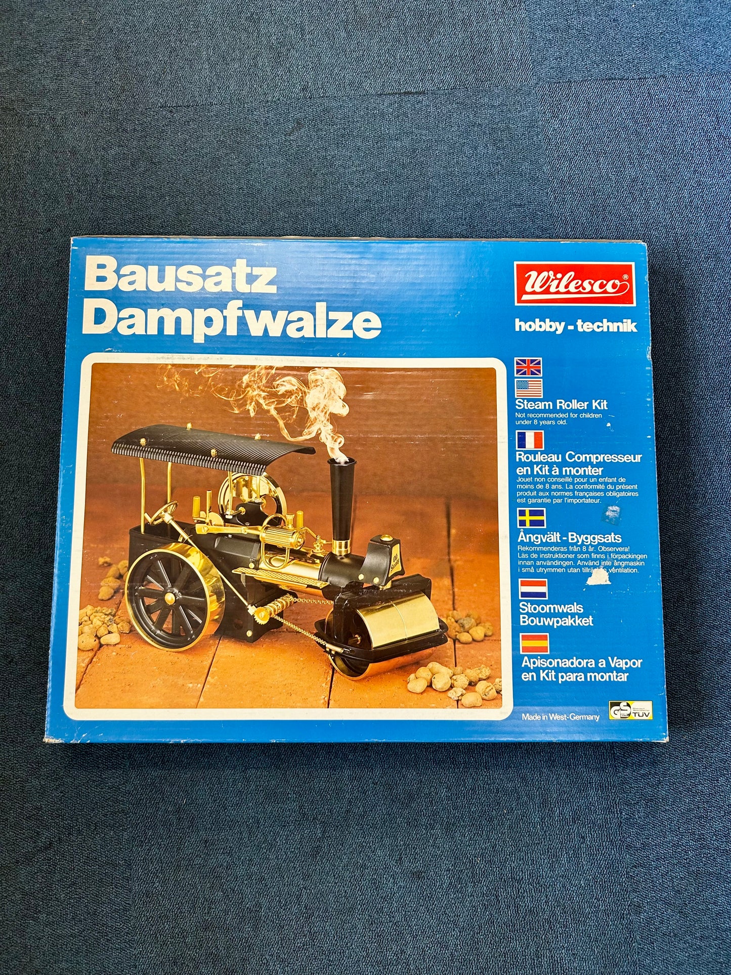 Wilesco D376 Black/ Brass Roller Kit Boxed Unbuilt