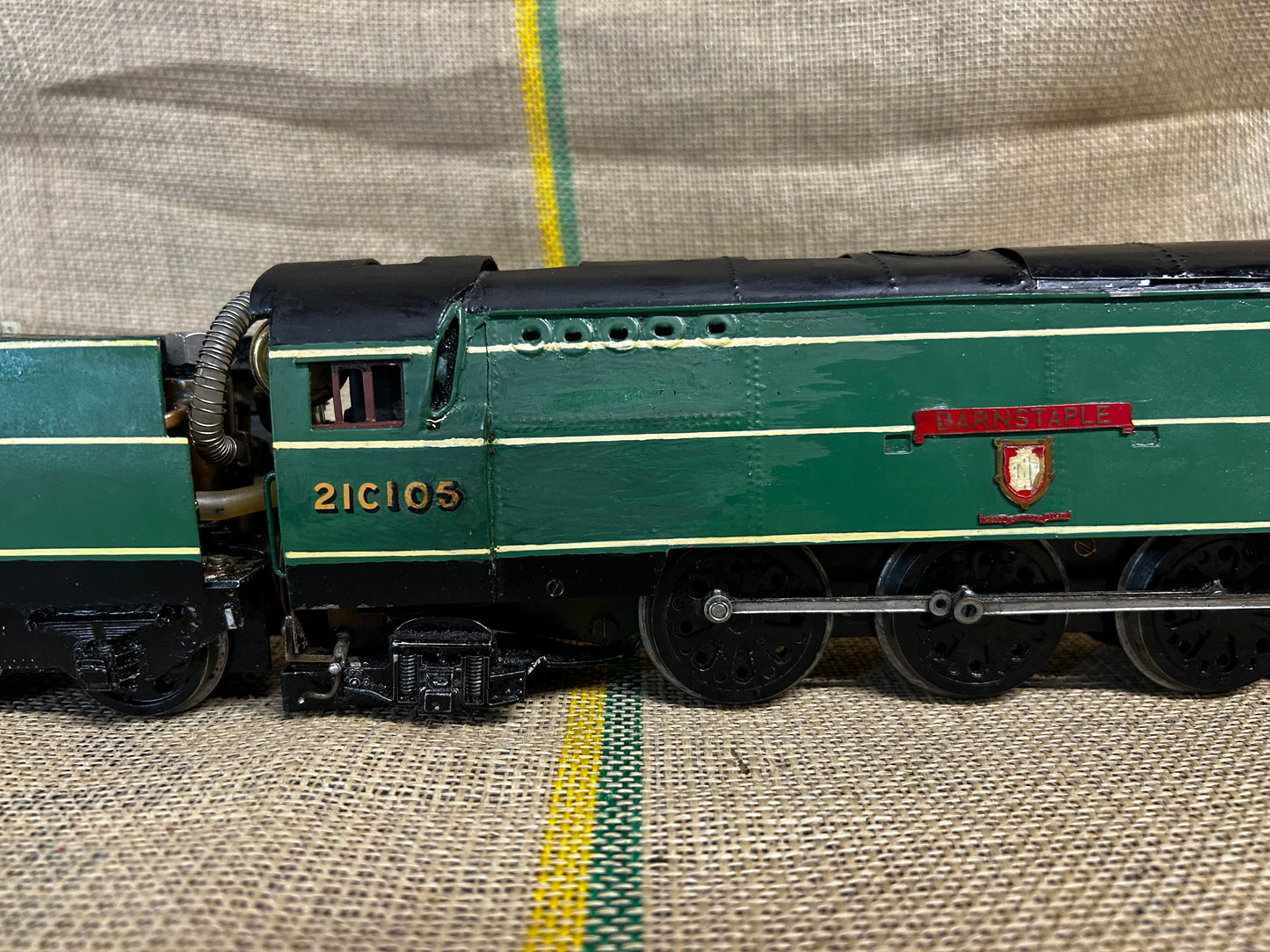 O Gauge Live Steam SR Bulleid Battle of Britain ‘Barnstaple’ 21C105 RC
